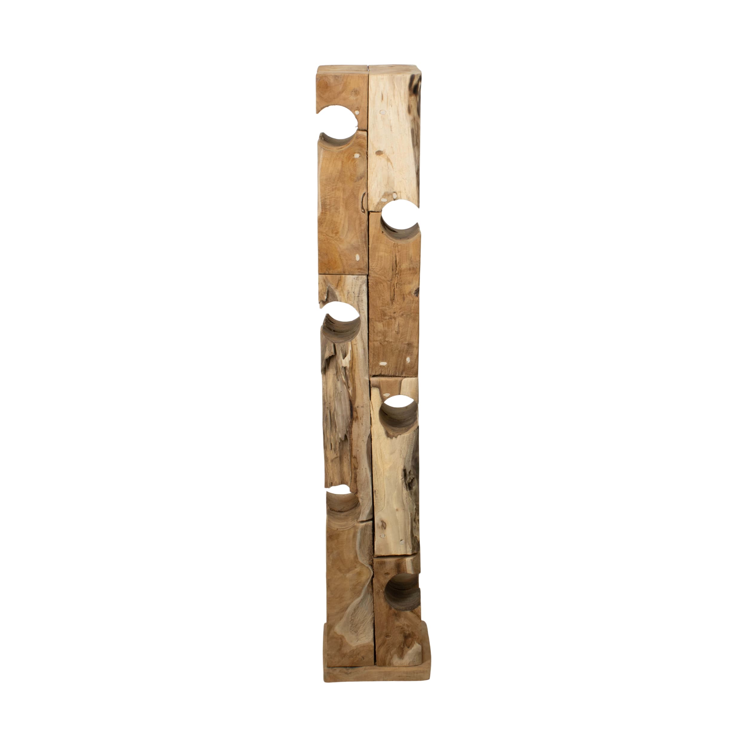 Dijk Natural Collections Weinflaschenhalter Teakholz natur, Holz