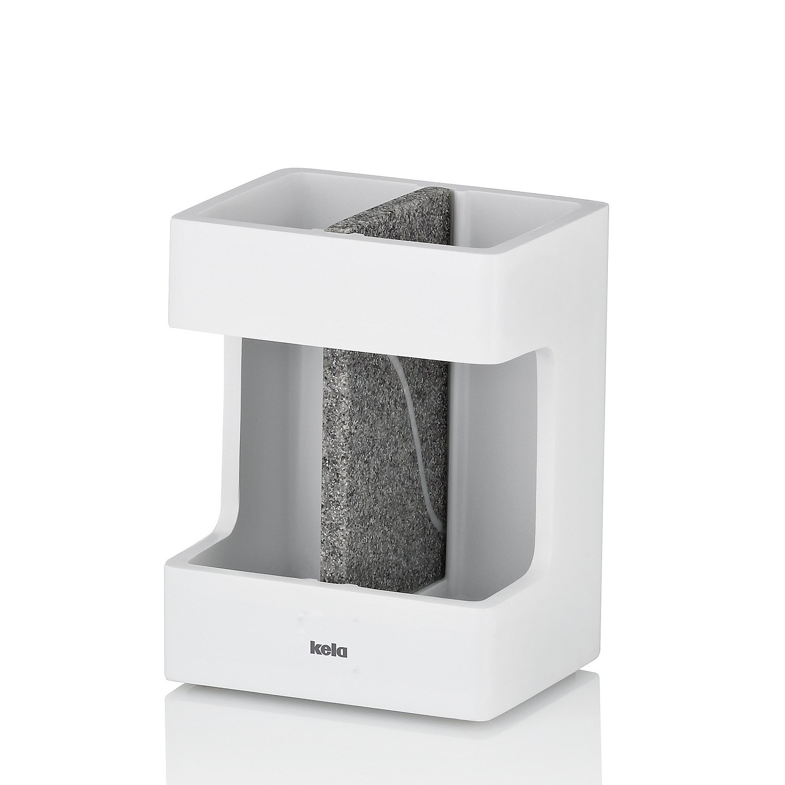 Kela Zahnbürstenhalter Cube CUBE in Weiß, Krug, Töpferei, Vase