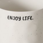 Boltze Becher Enjoy 360ml in New Bone weiß/schwarz