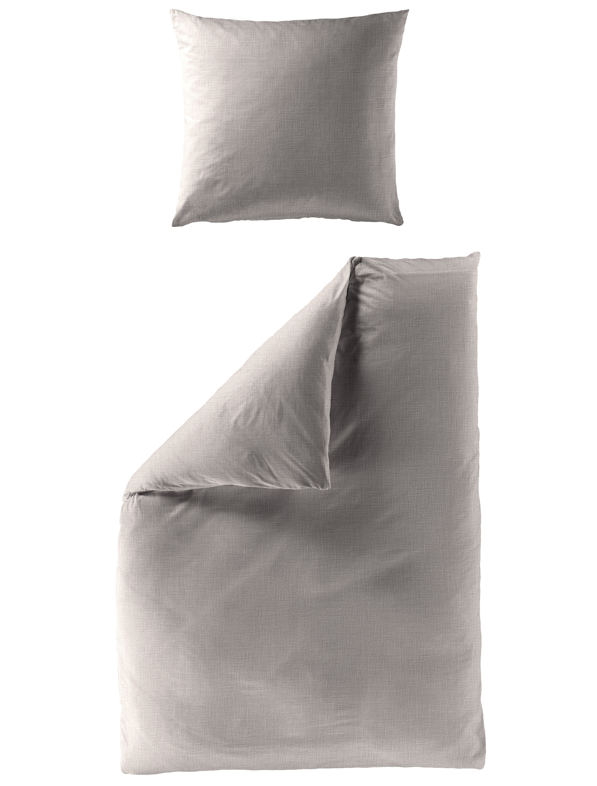 Bierbaum Musselin-Bettwäsche ca. 155x220cm in Farbe taupe