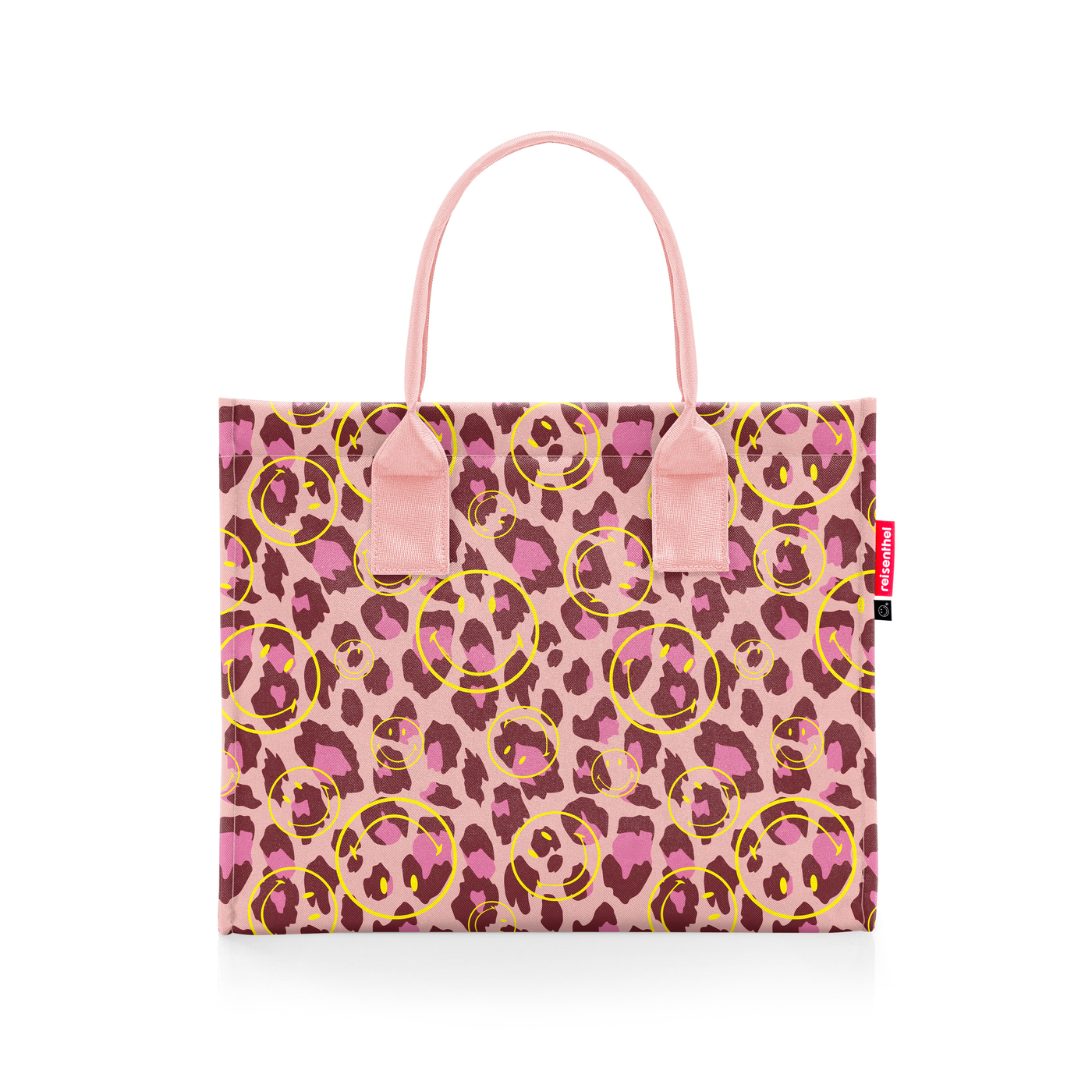 Reisenthel DAILY SHOPPER in Farbe smiley® leo blush, Tasche, Tote, Leopardenmuster, rosa Farbe, Stofftasche