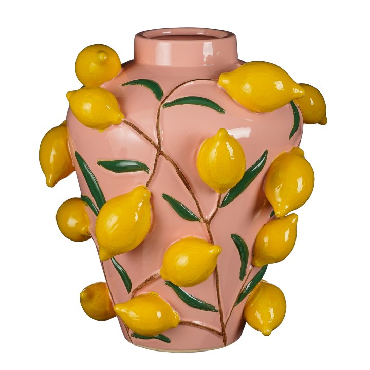 Edelman Vase MELIKA ca. H37,5 cm, D35 cm in hellrosa