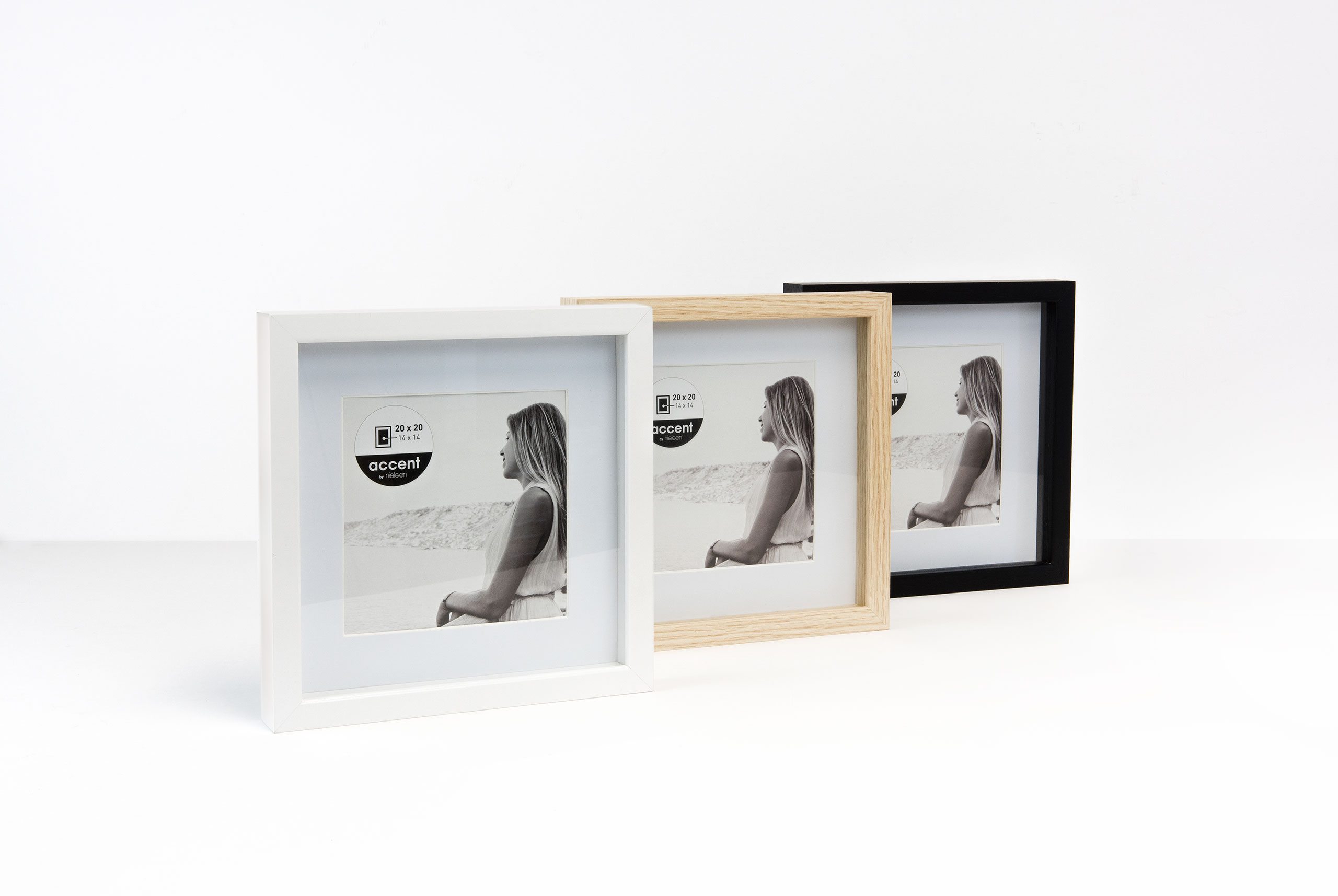 Bilderrahmen Aura Eiche AURA in Beige Accent by Nielsen Holz Bilderrahmen Aura ca. 30x40cm in Farbe Oak