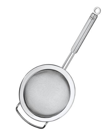 Rösle Küchensieb feinmaschig 20cm , Siebe, Küchensieb, Backsieb, Metall, Stäbchen