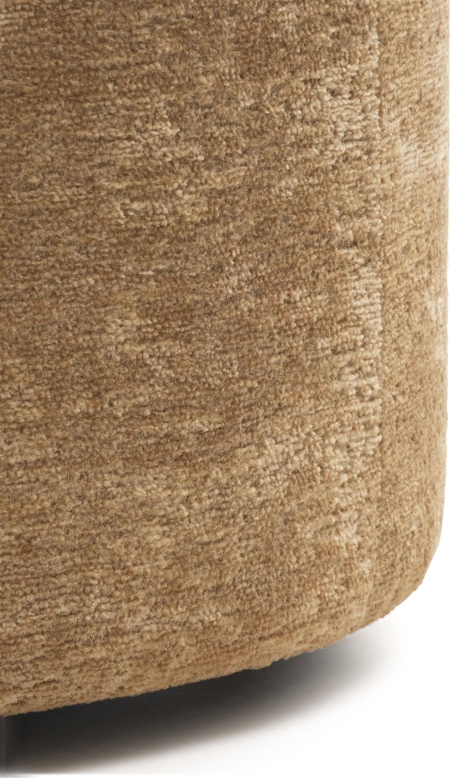 Coco Maison Hocker COCO MAISON ca. B74 H44 T74 cm in Stoff oker 