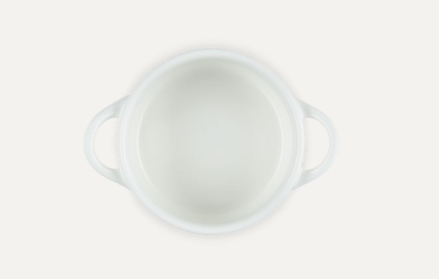 Le Creuset Mini-Cocotte 10cm in Farbe Meringue