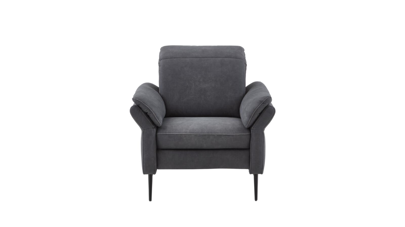 Polsteria Sessel ORTHOSEDIS 8.0 ca. B96 H92 T103 cm in Stoff Bulus grau 09, Moebel, Stuhl, Sessel