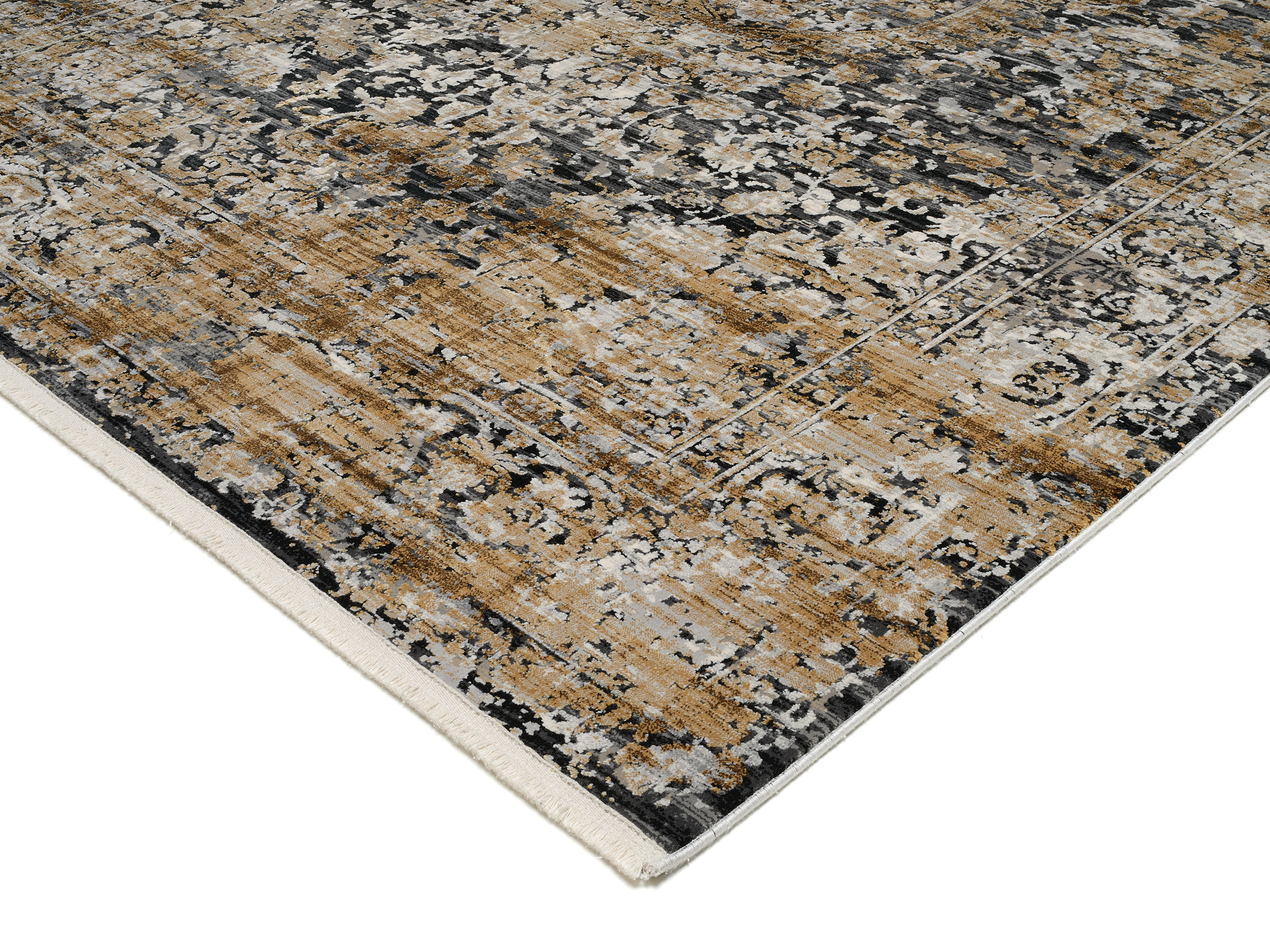 OCI Webteppich ca. 160x230cm in Farbe grau-gold