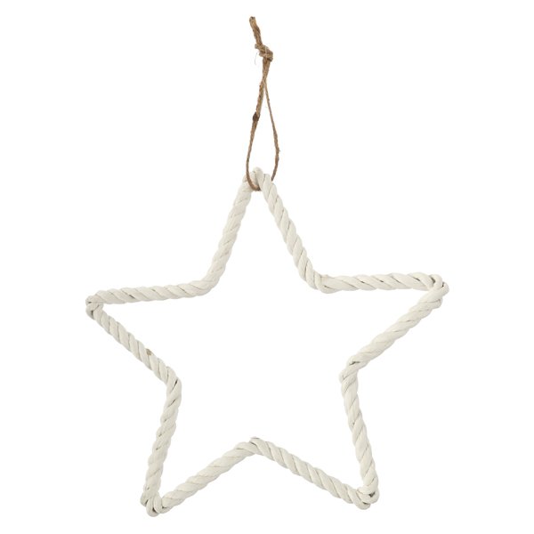 Cepewa LED-Stern 26 cm WEIHNACHTEN ca. B26 H26 T1 cm in weiß, Sternsymbol, Symbol, Zubehör, Schmuck, Halskette