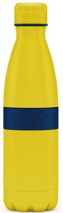boddels Trinkflasche Twee 500ml in Nachtblau/Gelb