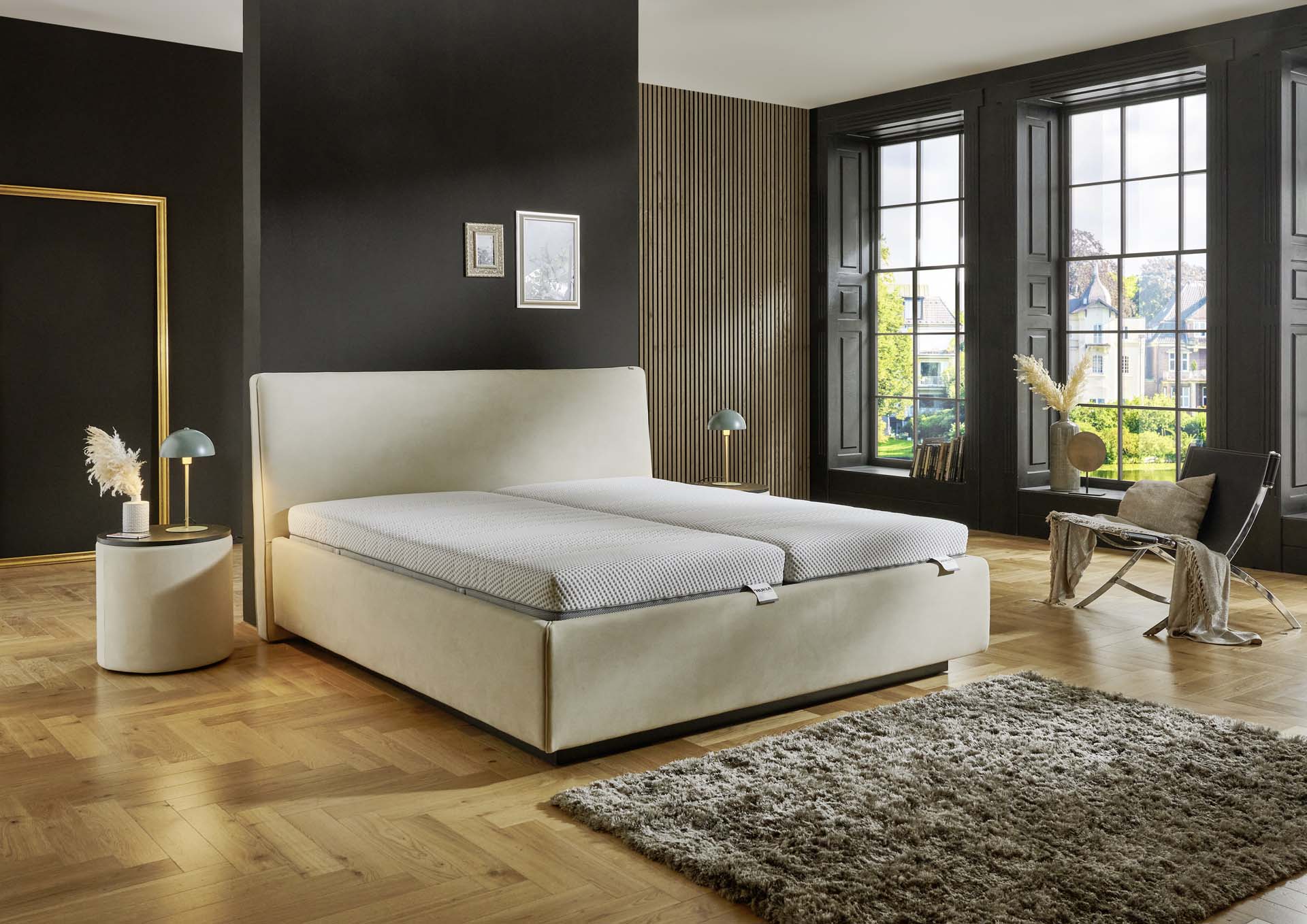 Hukla Comfortbetten Polsterbett HU-PB24036 ca. 180x200cm in Stoff Felina natur Hukla Comfortbetten Polsterbett HU-PB24036 ca. 180x200cm in Stoff Felina natur, Innenarchitektur, Inneneinrichtung, Mobiliar, Lampe, Bett