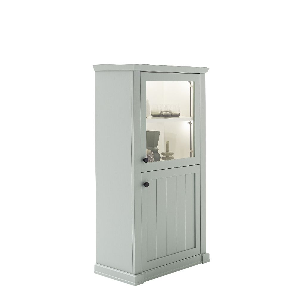 SCHÖNER WOHNEN-Kollektion Vitrine VILLAGE ca. B86 H151 T41 cm in Lack salbei PG.2