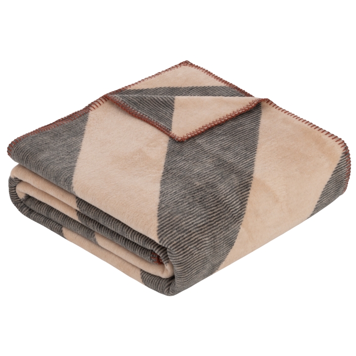 Jacquard Decke s.Oliver S.OLIVER in Beige s.Oliver Jacquard-Decke 150x200cm in Farbe natur/anthrazit