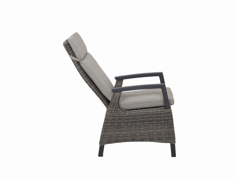 Diningsessel CORIDO in Aluminium anthrazit/Geflecht charcoal grey