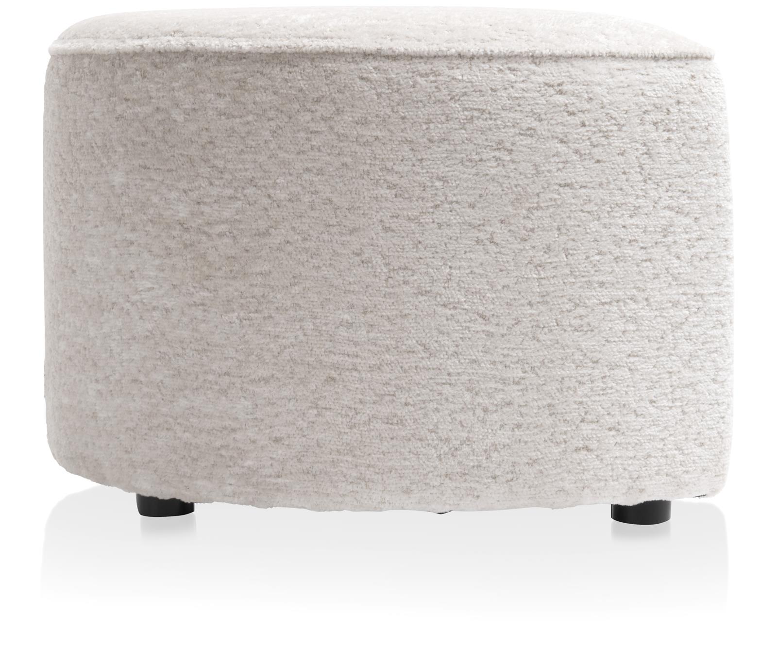 Coco Maison Hocker COCO MAISON ca. B71 H44 T59 cm in Stoff Lecce creme
