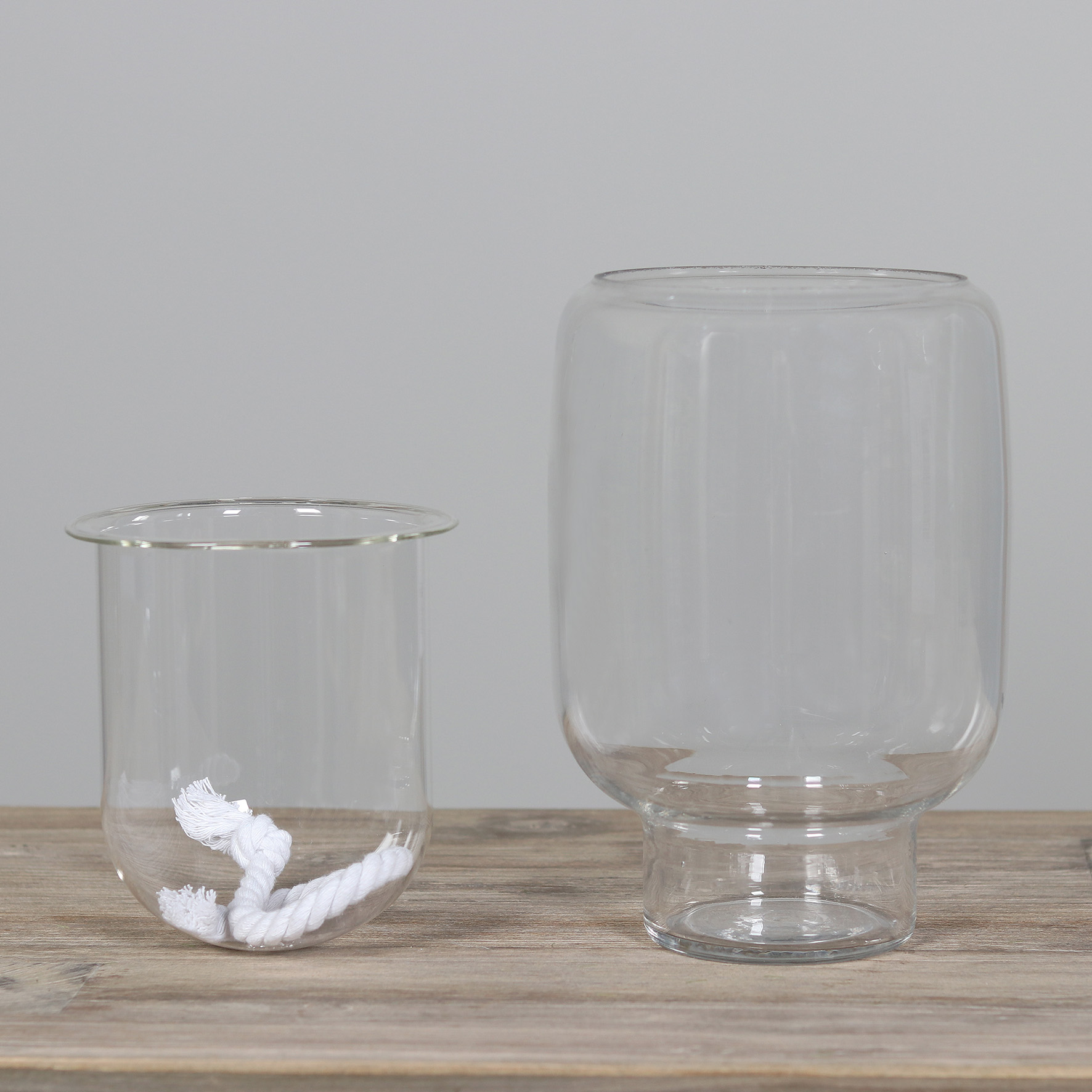 DPI Glasvasen in Farbe clear, Glas, Einmachglas, Töpferei