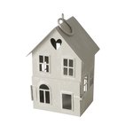 Boltze Laterne Haus, Indoor, H 14 cm, HAUS INDOOR in Eisen grau