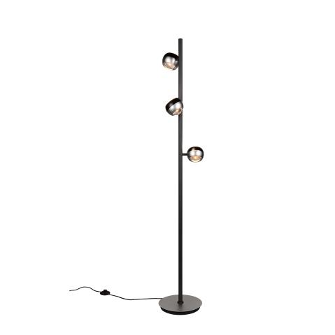 Trio Select LED-Stehleuchte ORBIT 3-flammig in Farbe Nickel matt