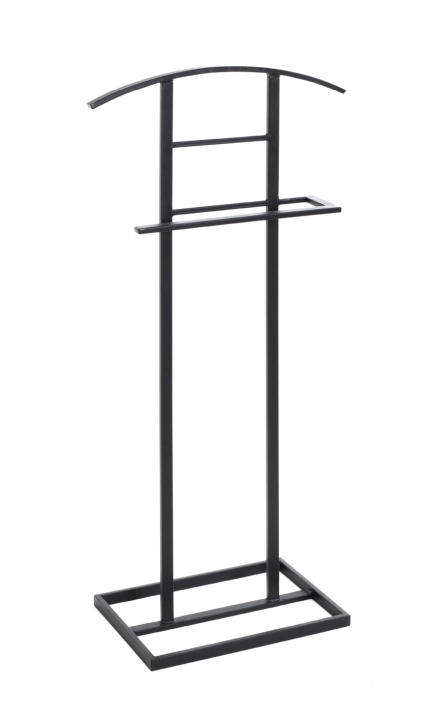 Herrendiener in Schwarz Haku Möbel Herrendiener Leeds 7 Metall schwarz ca. H 101 cm