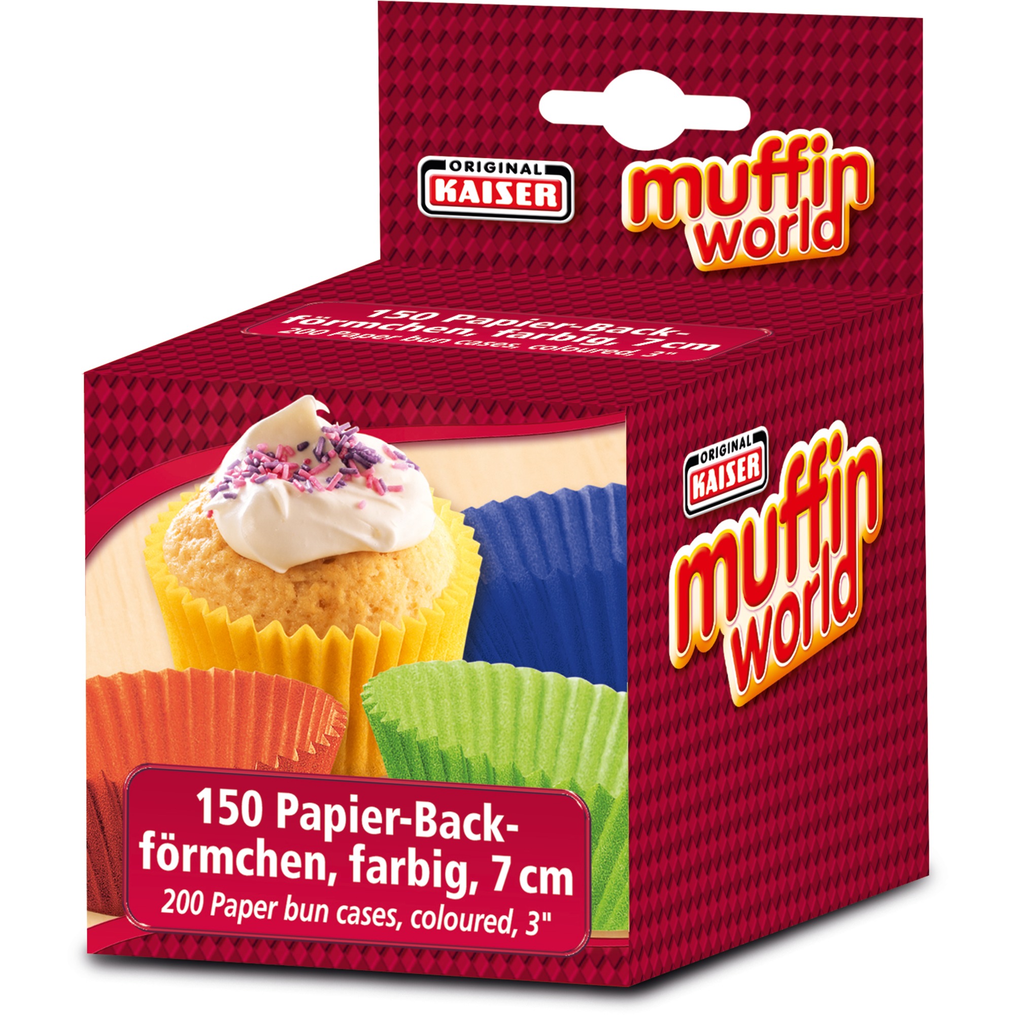 Kaiser Muffin-Papierbackförmchen-Set 150 in bunt