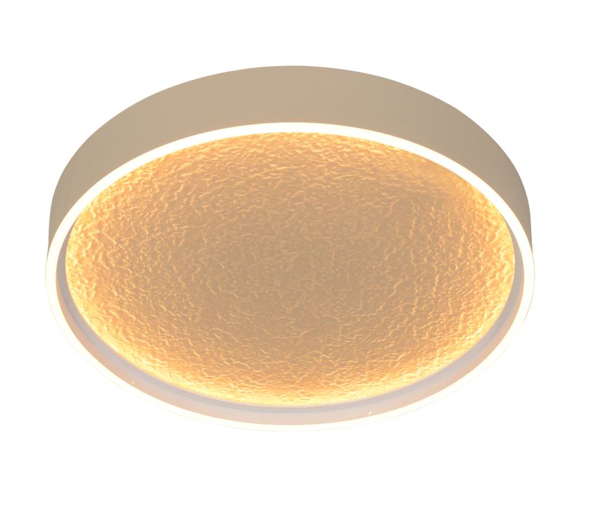 Global Technics LED-Deckenleuchte BORMES 1-flammig in Farbe sand, deckenlampe, runde lampe, led lampe, warmes licht, dekorlampe