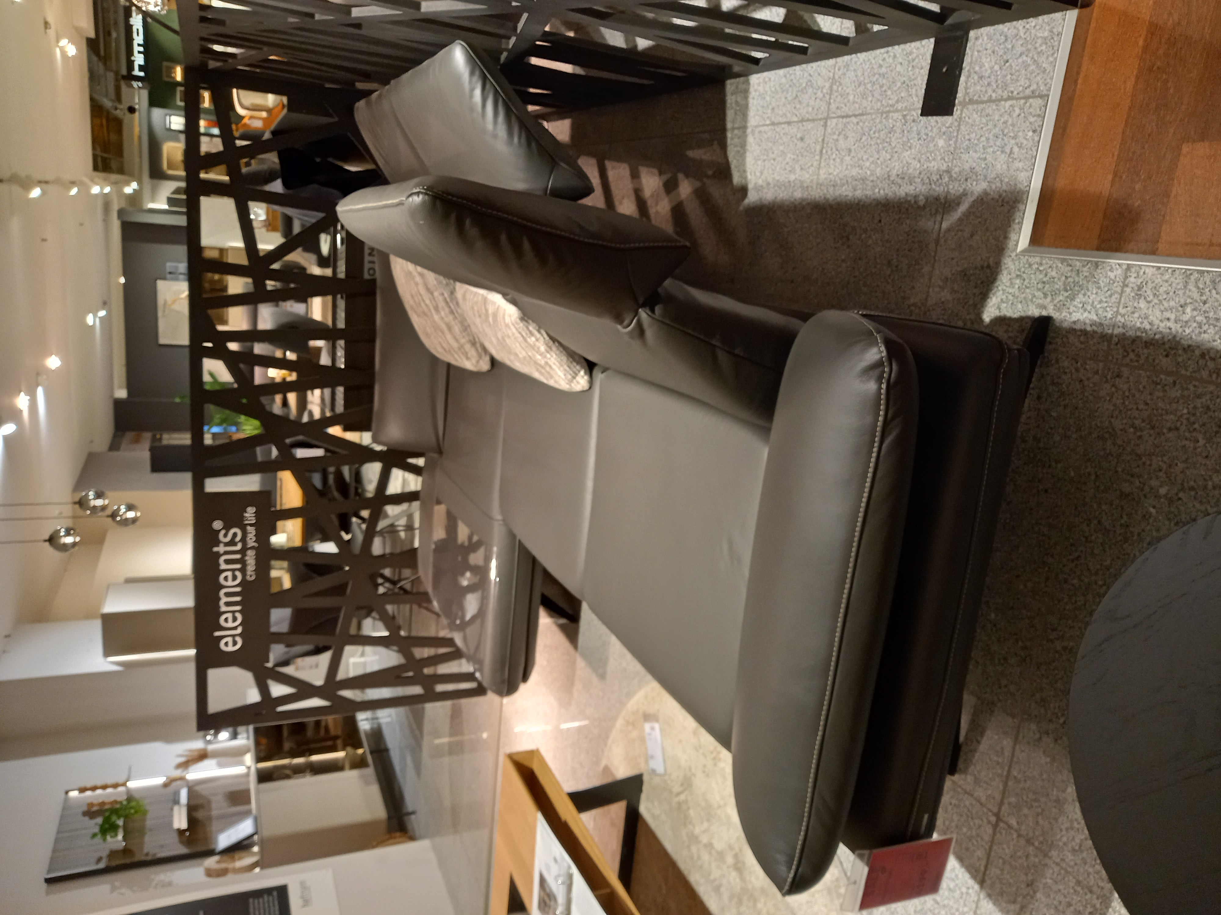 Koinor Polstergruppe ELEMENTS in Leder X-Happy metal, Moebel, Drinnen, Innenarchitektur, Stuhl, Couch