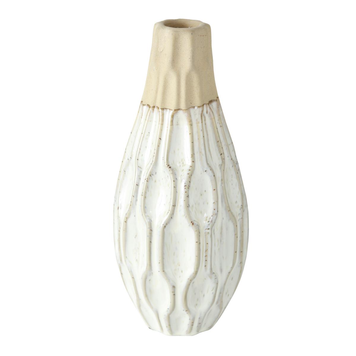 Boltze Vase Malia, H 25 cm, Steingut, MALIA in Steingut