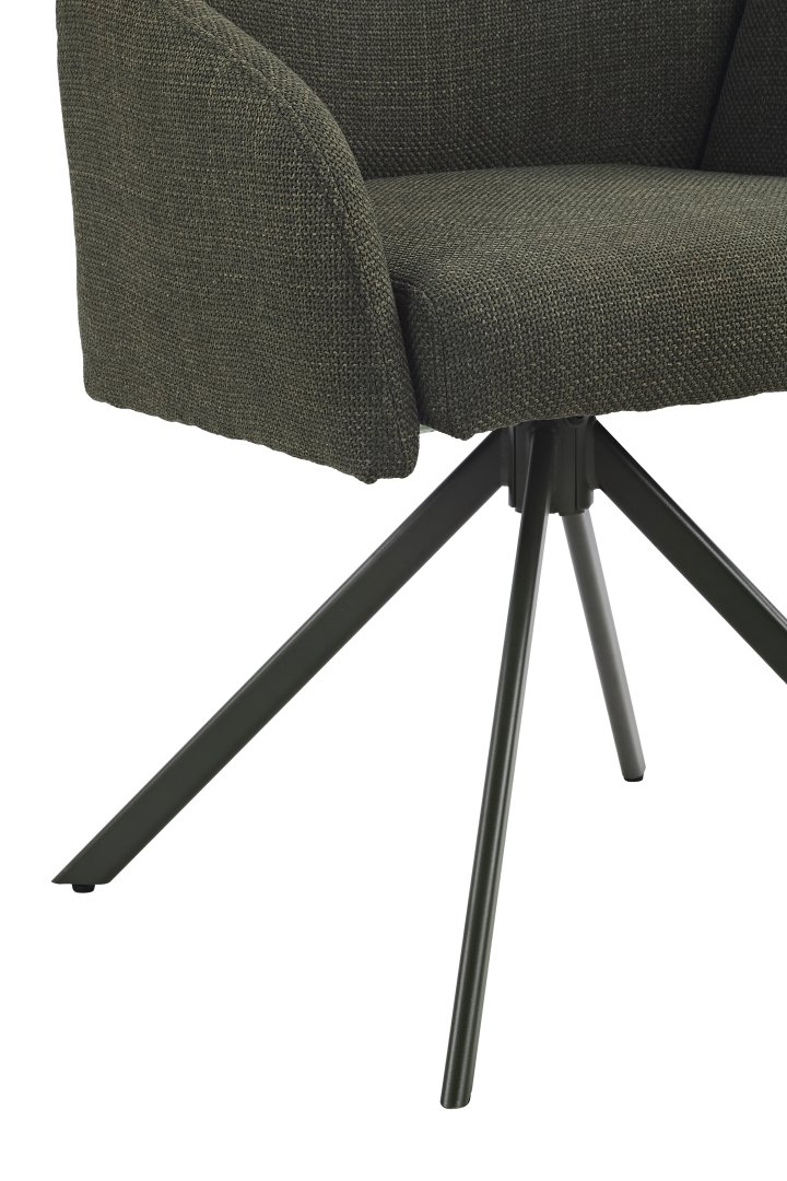 Hela Stuhl Holly S Hela Stuhl HOLLY S ca. B56,5 H84 T61 cm in Stoff Björn grün, Sessel, Stuhl, Bezug, Stahlgestell, Beinform