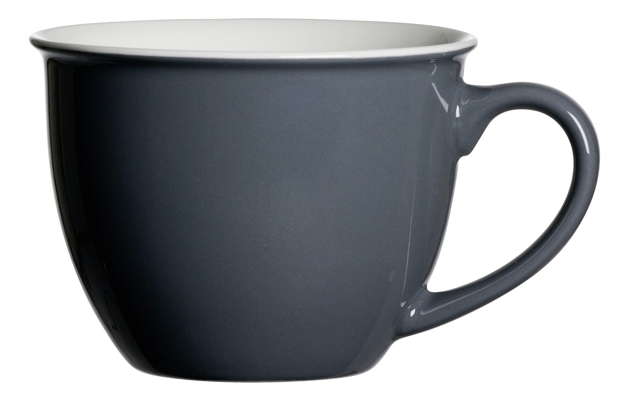 Ritzenhoff & Breker Jumbo-Obertasse 350ml DOPPIO aus Porzellan anthrazit