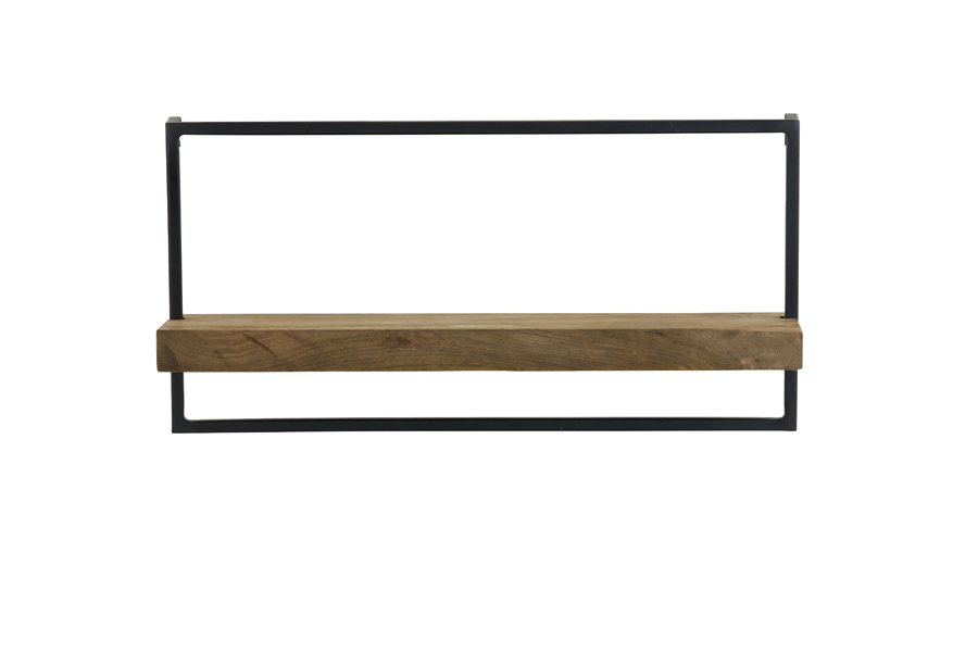 Wandregal MADDISON in Holz dunkelbraun