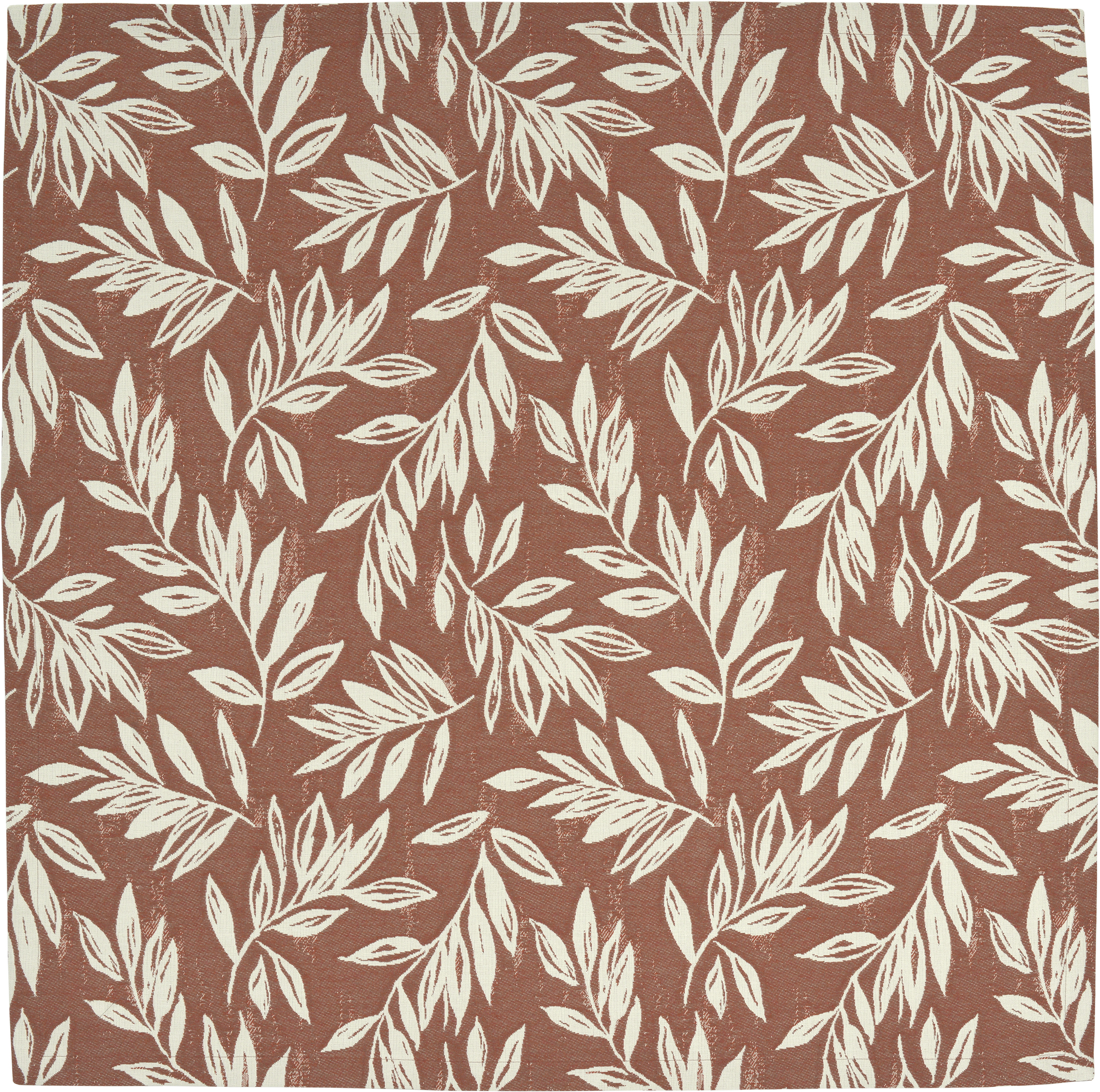 Sander Tischdecke LEAVES ca. 85x85cm in Farbe burnt sienna
