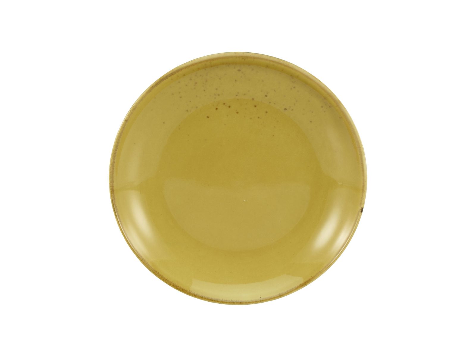 CreaTable Dessertteller Nature Collection in Farbe Curry glänzend