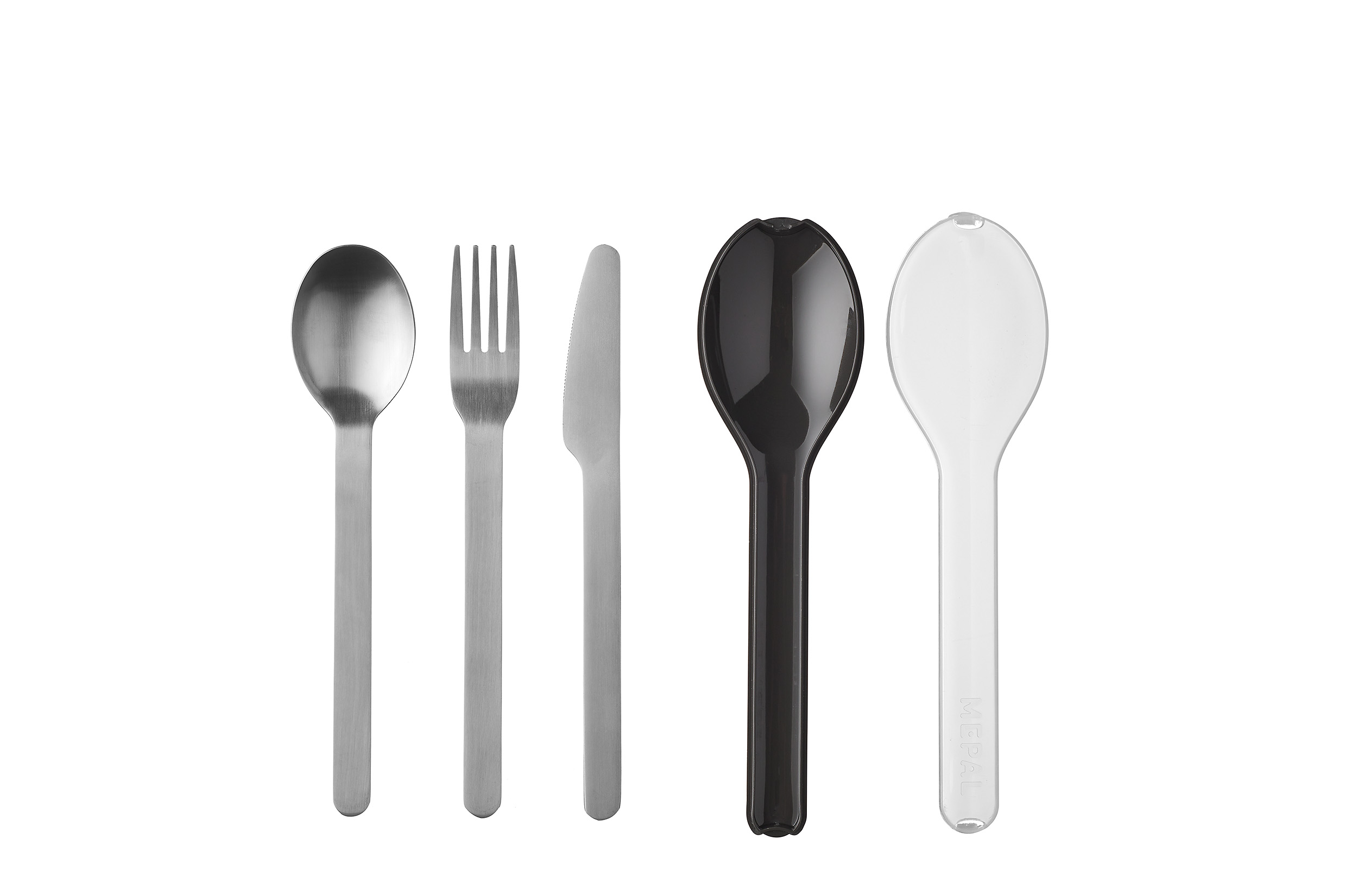 Mepal Besteckset Ellipse 3-teilig in Farbe Nordic Black