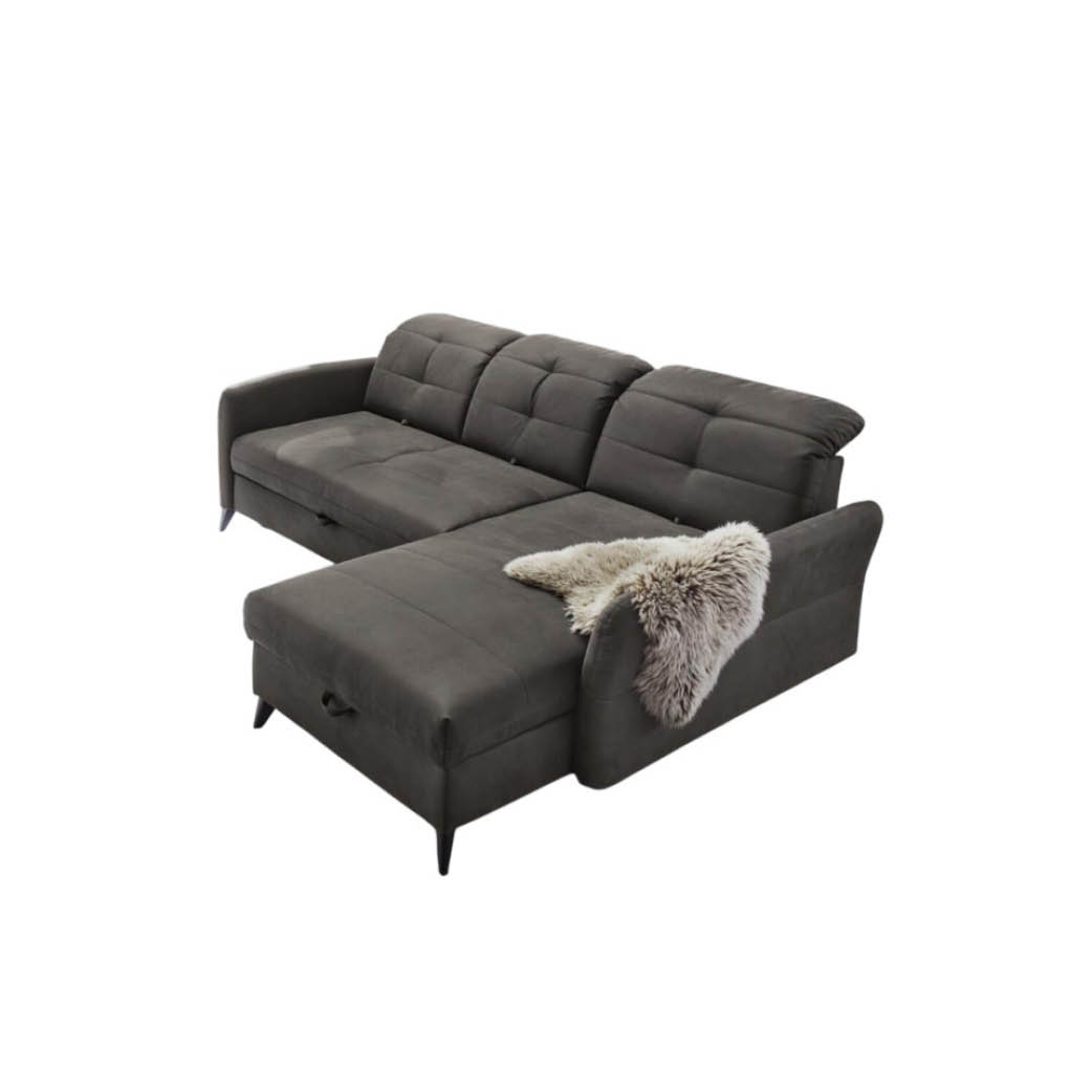 Sofa, Ecksofa, Sofakissen, Chaiselongue, Grau, Couch, Sofa, Ecksofa, Grau, Polsterung