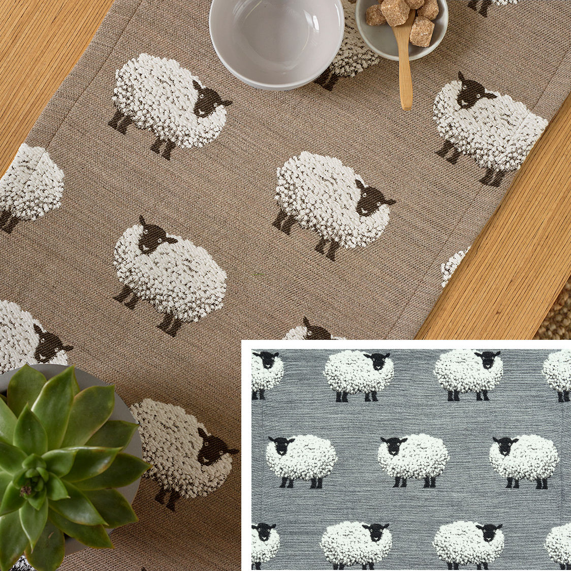 Sander Tischläufer FLUFFYS GANG ca. 40x93cm in Farbe grey Sander Tischläufer FLUFFYS GANG ca. 40x93cm in Farbe grey