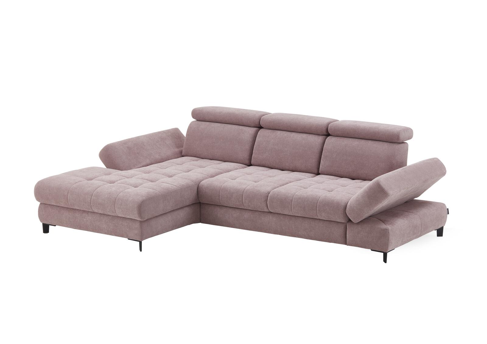 Poco Eckkombination Torino XC ca. 282x186 Rosa / Pink Poco Eckkombination Torino ca. 186 x 282 cm in Stoff Paris flieder, Moebel, Couch, Kissen, Dekoration für Zuhause