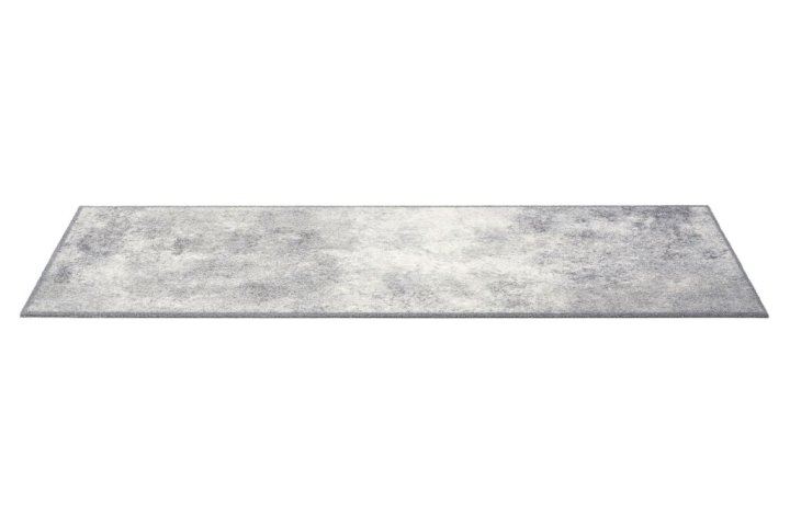 Golze & Söhne Türmatte Miabella ca. 50x150cm in Farbe Sweet Home Kranz, Läufer-Teppich, Flächenteppich, metallischer Muster, grauer Teppich, langer Teppich