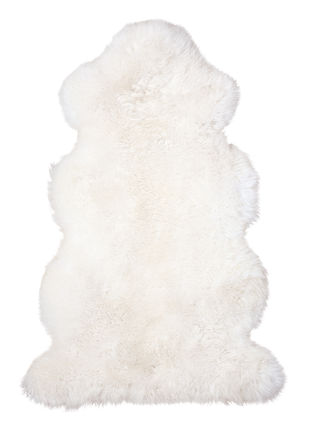Lammfell ca. 80cm in naturweiß
