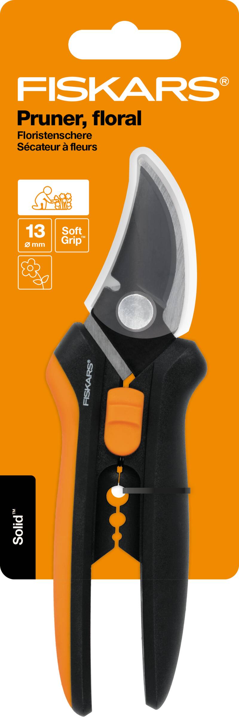 Solid Floristenschere in SP141, Gartenschere, Schere, Floristenschere, Pruner, Soft Grip
