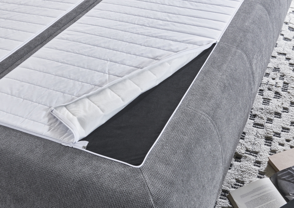 Sun Garden Schlafsofa LENON ca. 146x202cm in Stoff grau