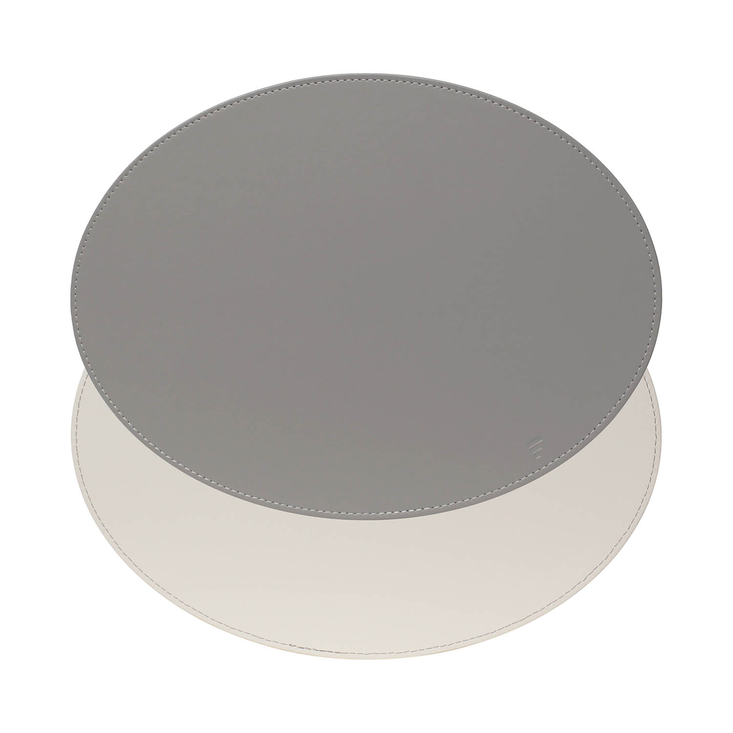 Profino DUO Platzset, Oval, Grau/Weiß Tischset 45x34cm