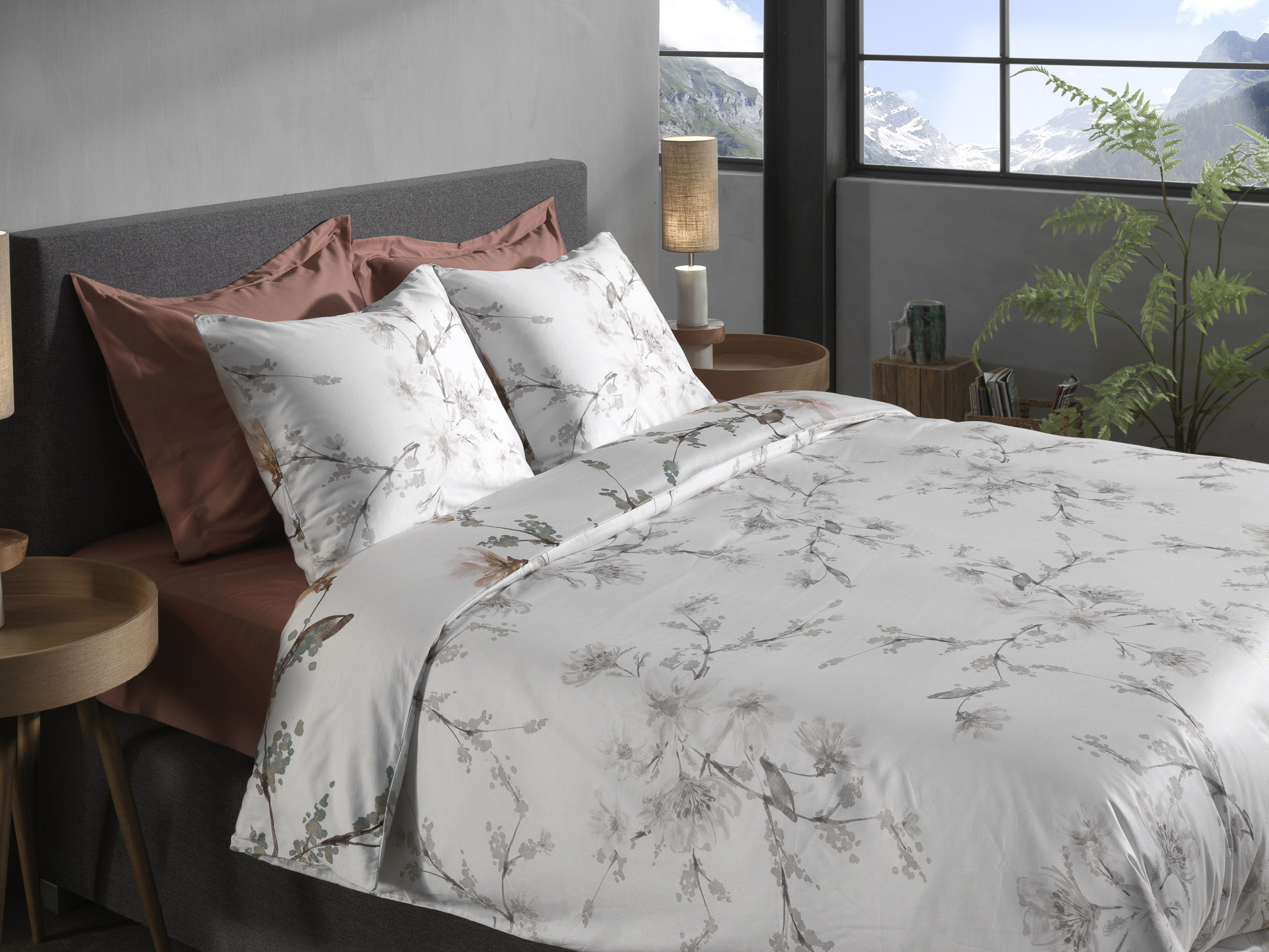 Heckettlane Bettwäsche ca. 155x220cm in Farbe White