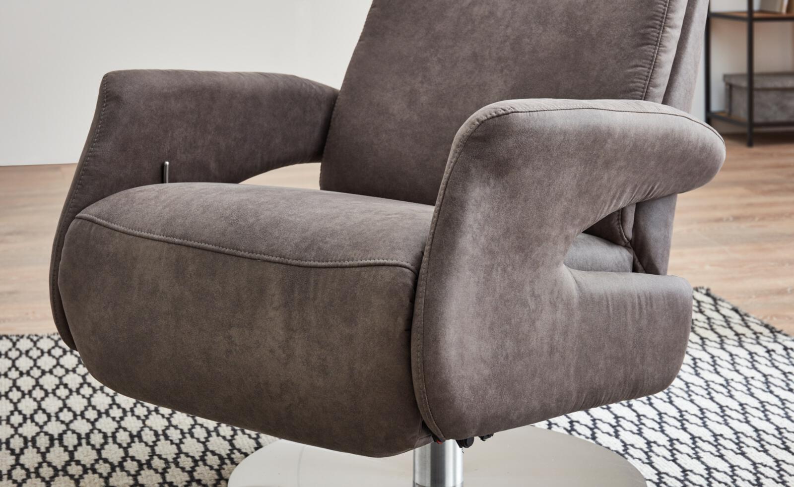 Knudsen Relaxsessel 8042 in Stoff Jeep anthrazit