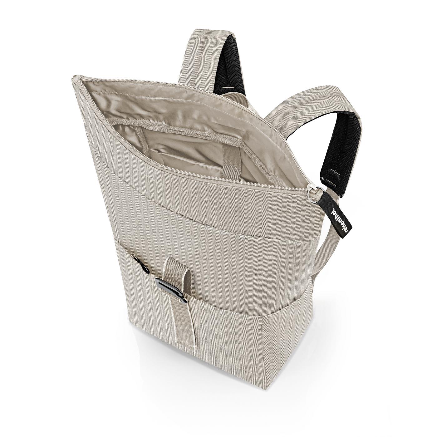 Reisenthel ROLLTOP BACKPACK in Farbe herringbone sand