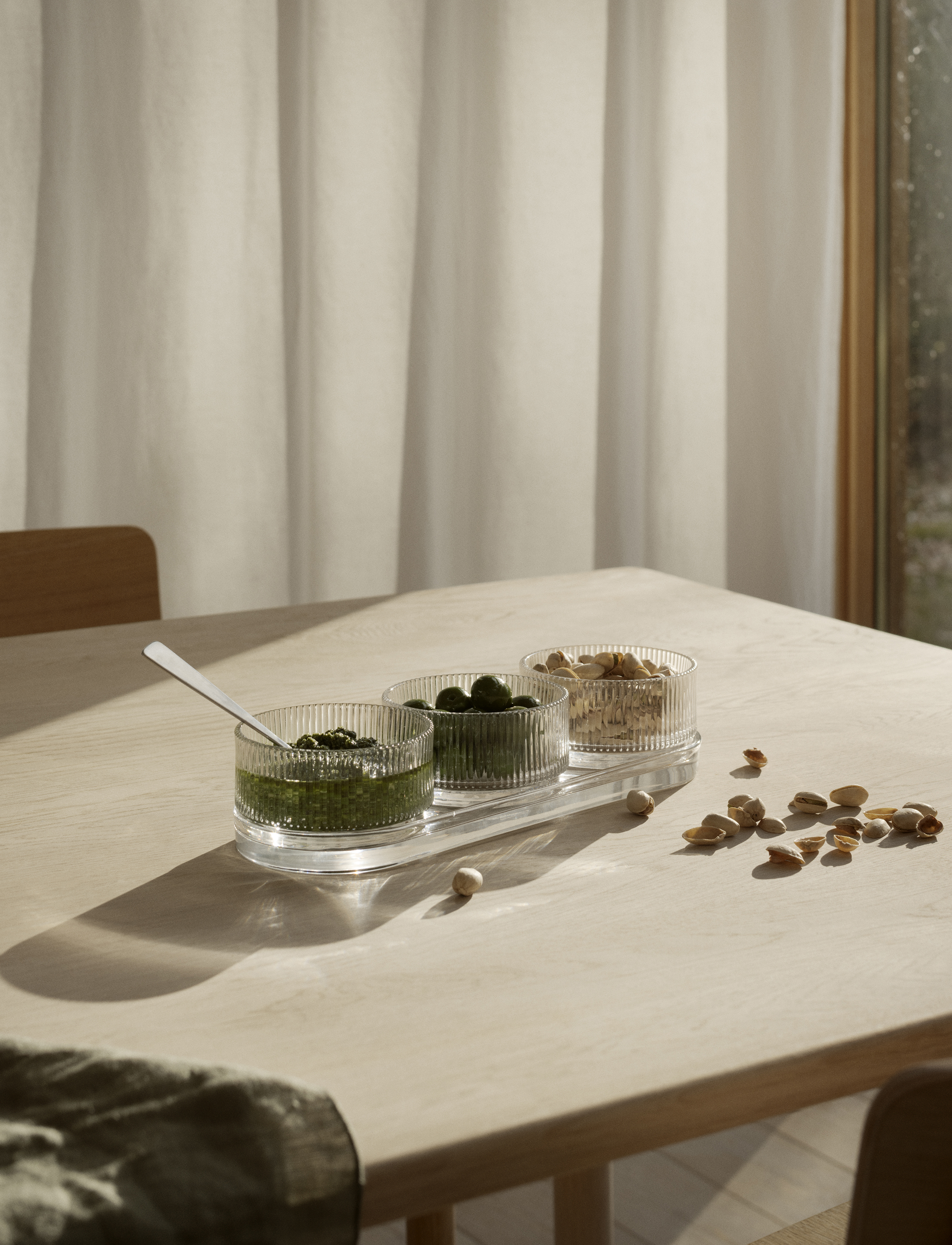 Stelton Tapas Set Glas Pilastro in Farbe clear
