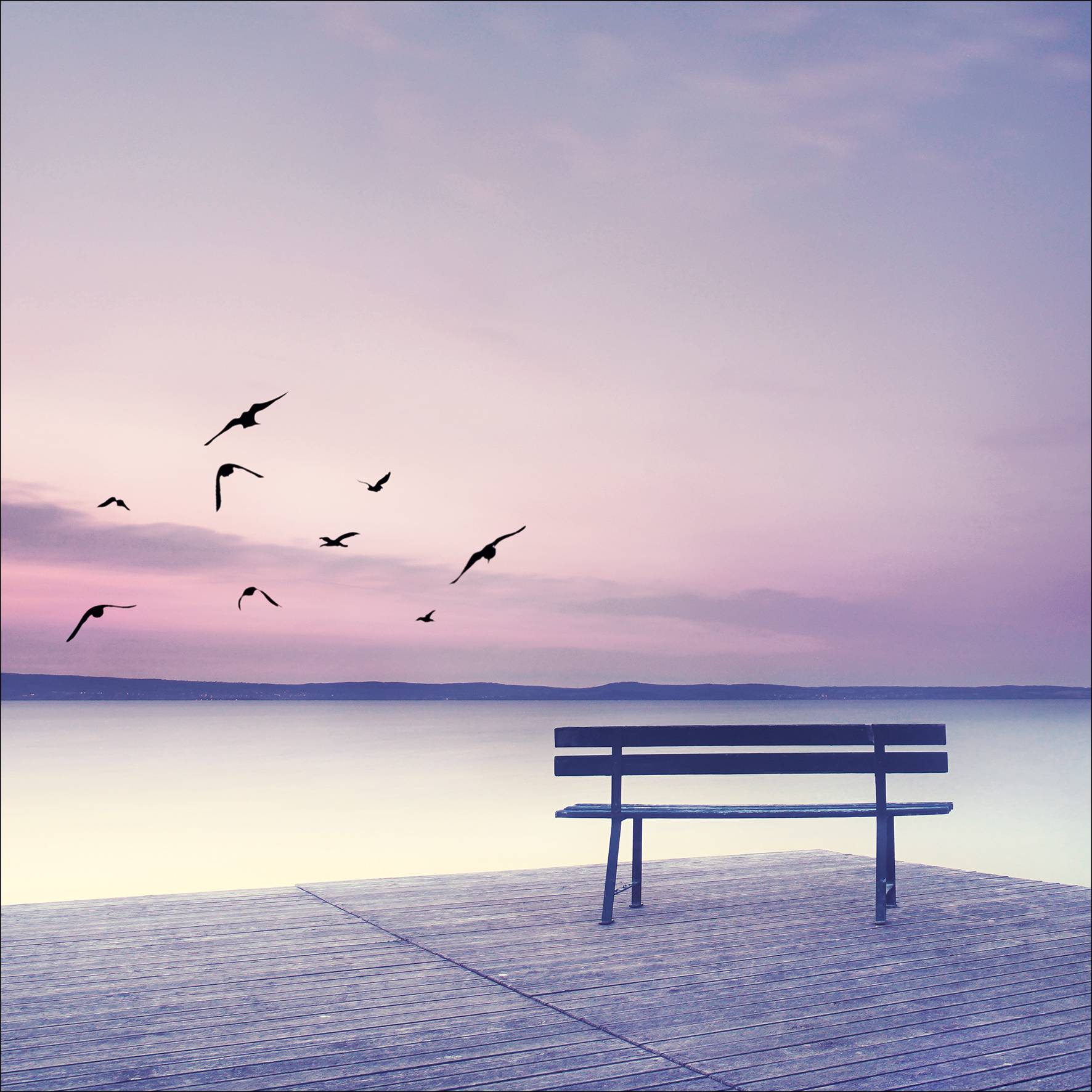 ProArt Canvas-Art 30x30cm Lonely Bench II