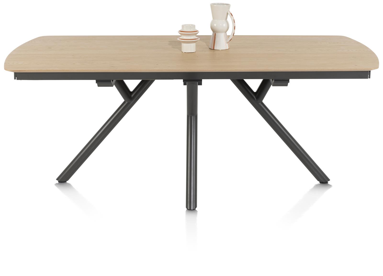 XOOON Tisch 170x100+60cm Novello NOVELLO 51812-NAT, Esstisch, Holztisch, Viereckig, Metallbeine, Mittlere Größe