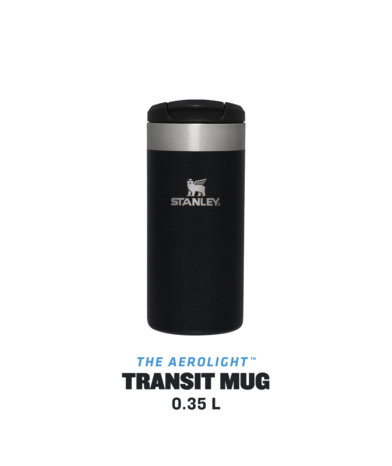 Stanley Aerolight™ Transit Bottle in Farbe Black Metallic