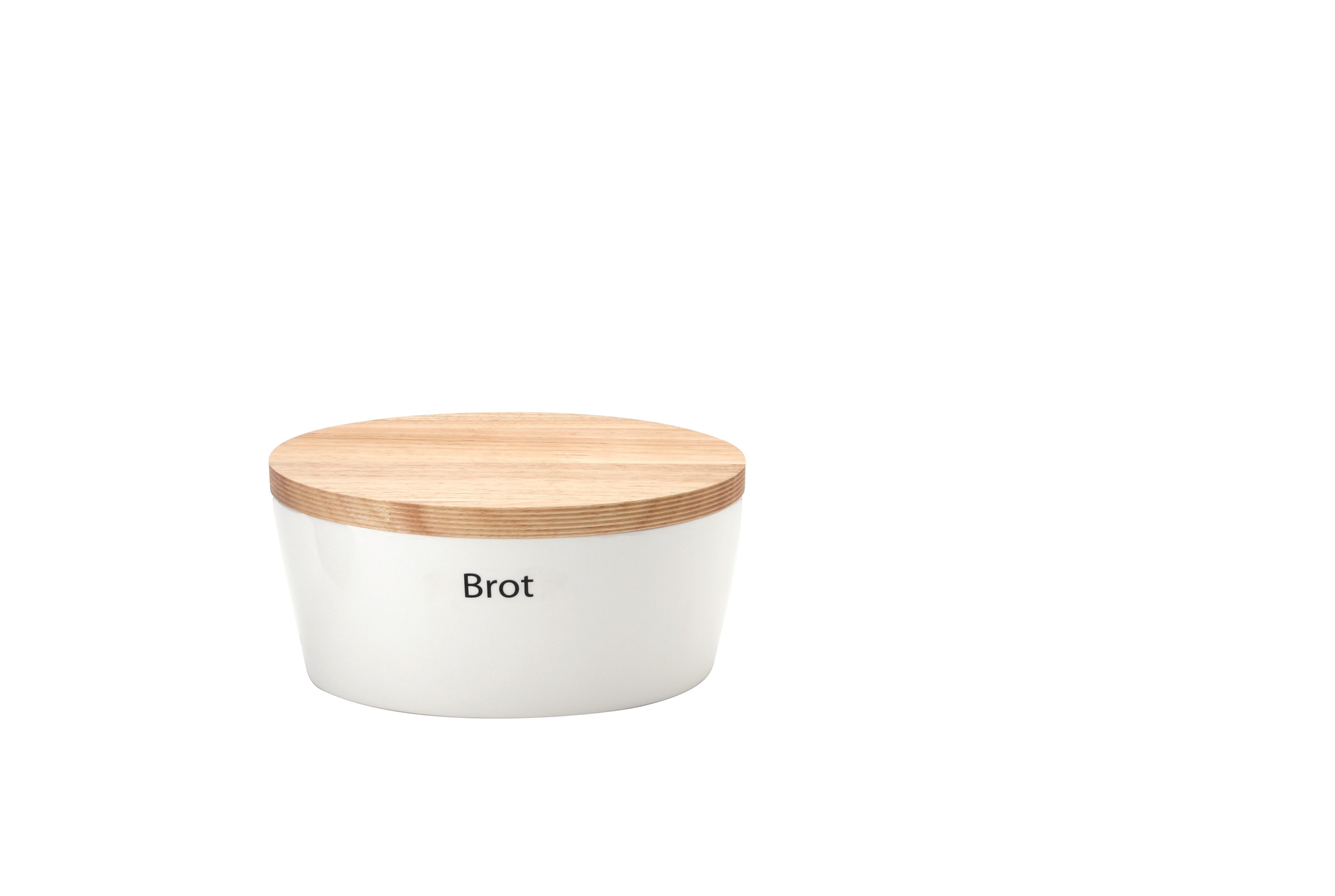 Continenta Brottopf in Keramik Weiß, Oval