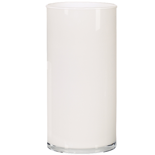 Glasvase Zylinder 428019-40 in Weiß, Glas, Kaffeebecher, weiß, hohes Glas, Durchmesser?